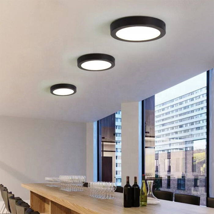 LED PANEL OKRUGLI NADGRADNI 18W CRNI - Image 3