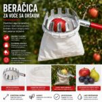 Beračica za voće sa drškom za jednostavno branje sa grana