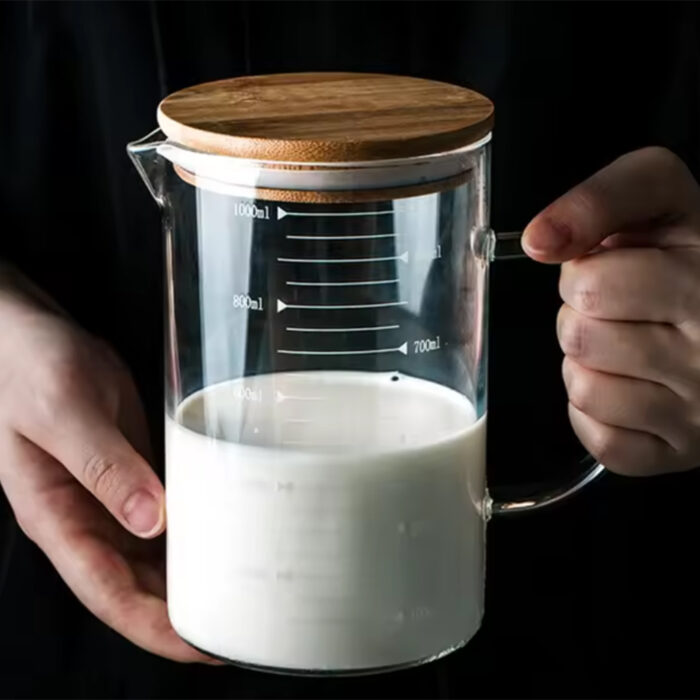 Mjerilica Staklena Sa Drvenim Poklopcem - Image 2