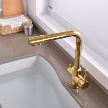 kuhinjska zlatna česma lux