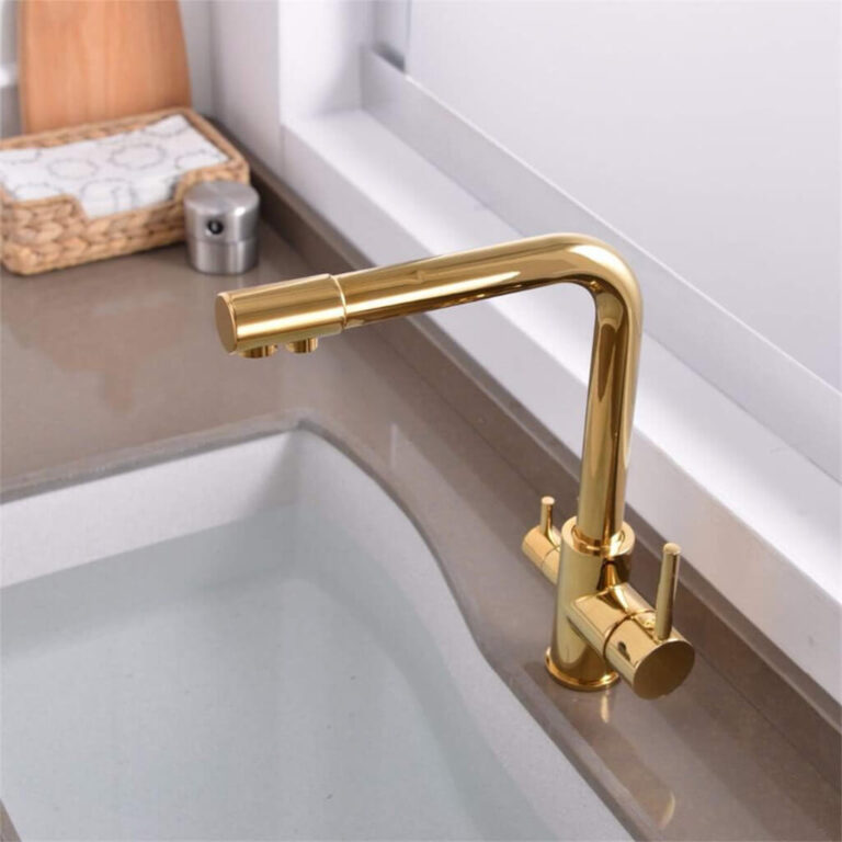 kuhinjska zlatna česma lux