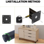 nogica za namjestaj okrugla metalna