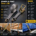 Španer za pričvršćivanje tereta 35 mm x 8 m, kupovina online
