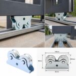 Točkić za kliznu kapiju dupli promjera 60 mm za vođenje kapije