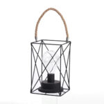 Stolna Lampa Crna 20cm Sa Konopcem