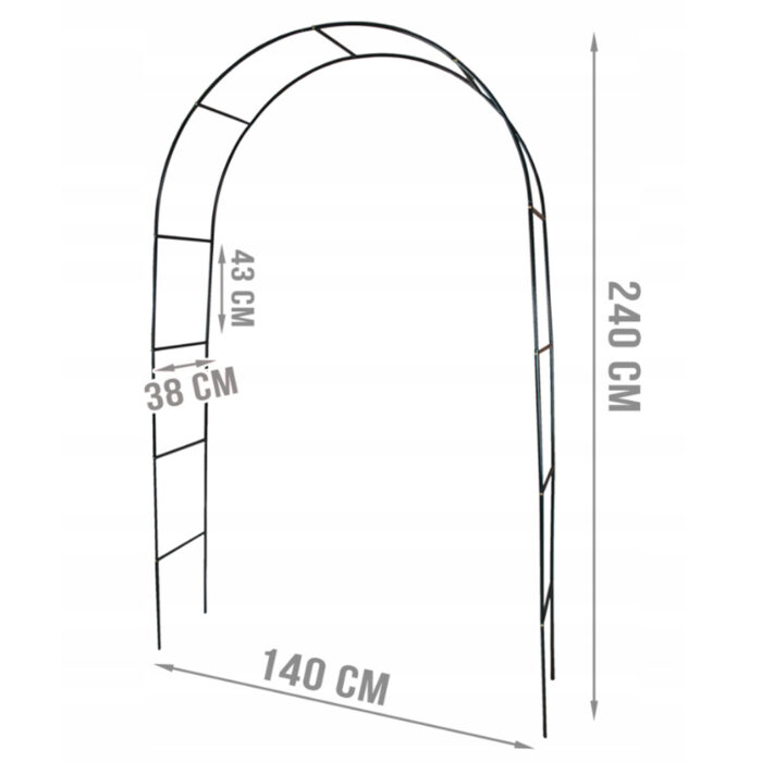 Vrtni luk za penjačice 140cm x 240cm - Image 2