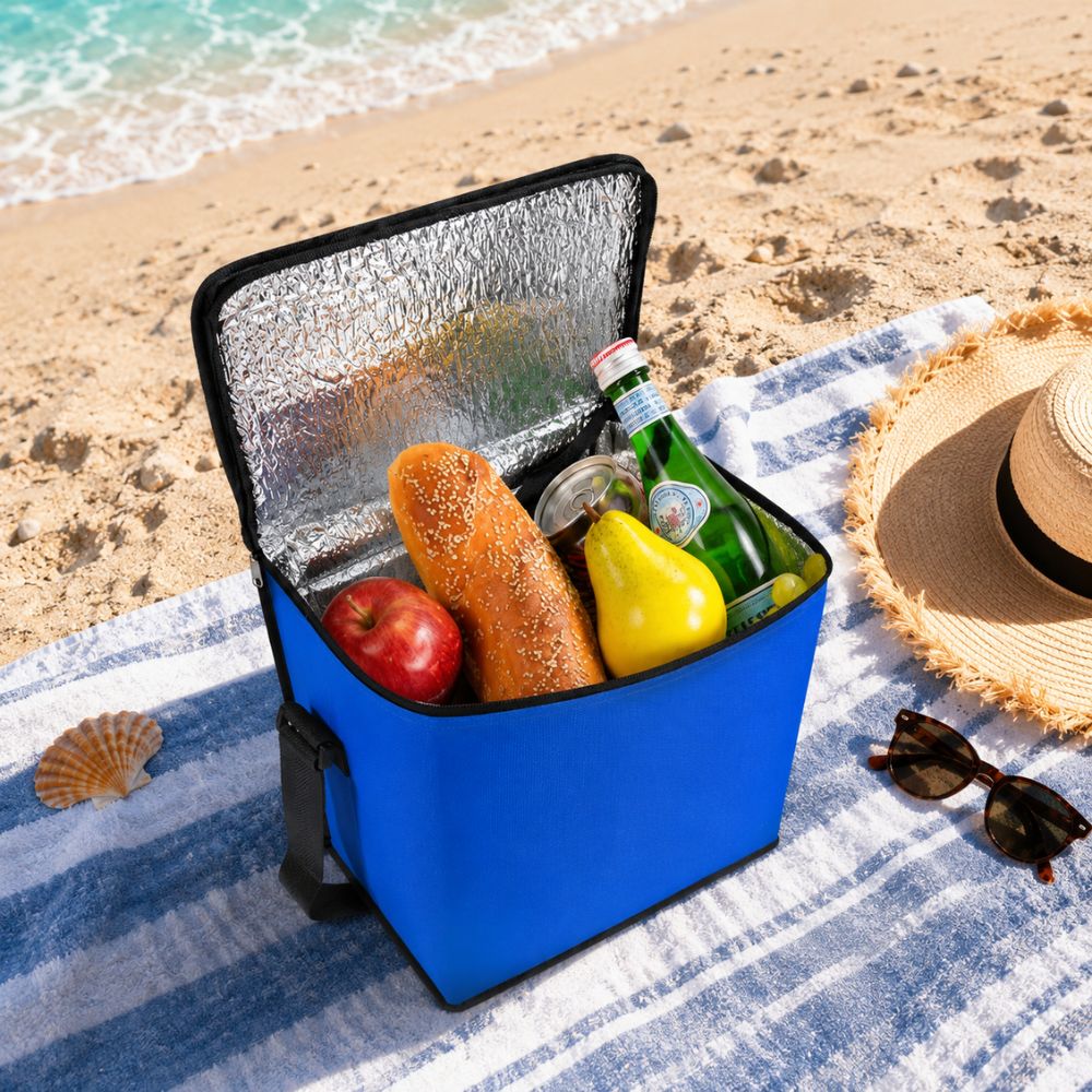 Torba za hlađenje pića i hrane sa praktičnim prostorom za plažu, piknik i ljetne aktivnosti.