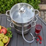 Inox parni sokovnik velikog kapaciteta za obradu voća i bobičastih plodova