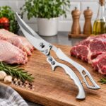 Inox makaze za kuhinju za rezanje mesa povrća i začinskog bilja