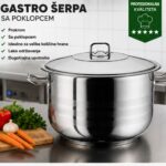 Šerpa Gastro sa poklopcem za profesionalnu pripremu jela