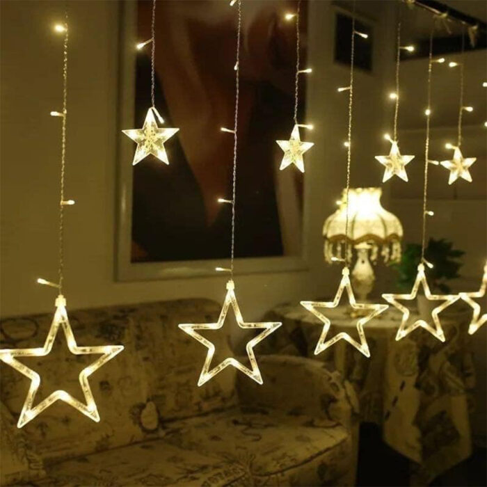 Novogodišnje Ukrasne Zvjezdice 12komada 3met - Image 3