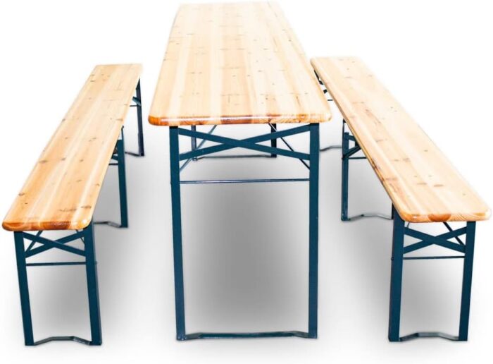 Stol + 2 klupe - Vrtna Garnitura - Image 2