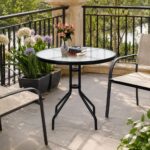 Metalni vrtni stol 60 cm za terasu balkon i dvorište