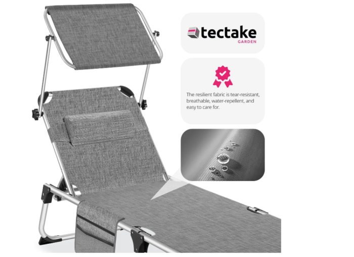 Ležaljka sa Zaštitom od Sunca - Lorella - Image 6