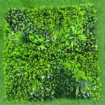 Dekorativno zelenilo Herbium 100x100 cm zidni panel s vještačkim biljkama UV otporan