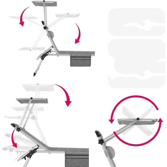 Ležaljka sa Zaštitom od Sunca - Lorella - Image 4