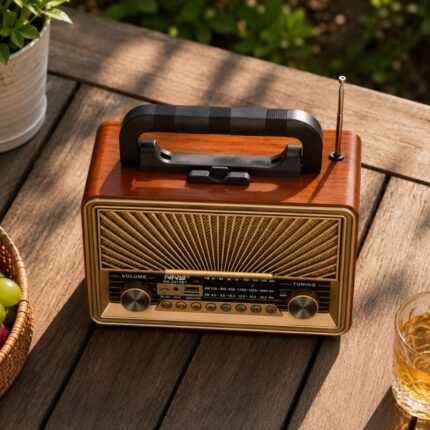Retro Bluetooth zvučnik NS-2073BT sa ugrađenim radiom