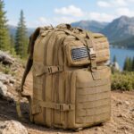 Ruksak za planinarenje 50L u Sand Dune boji za outdoor aktivnosti