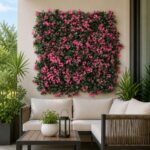 Zidni panel s vještačkim biljkama 50x50 cm za uređenje unutrašnjih i vanjskih prostora