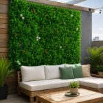 Zidni panel sa vještačkim biljkama Natura 40x60 cm za uređenje enterijera i eksterijera