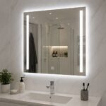 Kupatilsko LED ogledalo 60x80 cm s modernim dizajnom i ravnomjernim osvjetljenjem