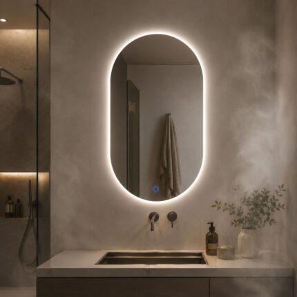 LED ogledalo Opal Glow za kupatilo i prostor iznad umivaonika
