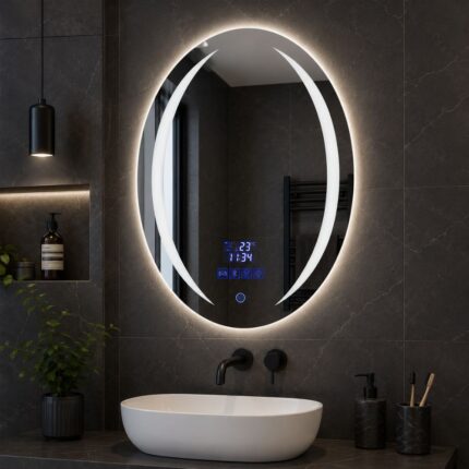LED ogledalo sa zvučnikom 60x80 cm za pametno i elegantno uređenje kupatila