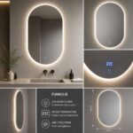 Ogledalo Opal Glow sa LED rasvjetom za zidnu montažu