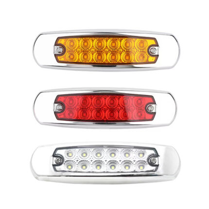 signalna lampa 12 LED žuta crvena bijela