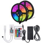 LED traka RGB 5m sa WiFi kontrolerom i daljinskim upravljačem za višebojno ambijentalno osvjetljenje