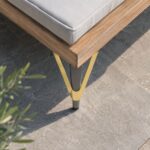 Metalna noga za namještaj Luxerio 15 cm za stabilnu montažu ormarića, komoda, stolova i drugih elemenata