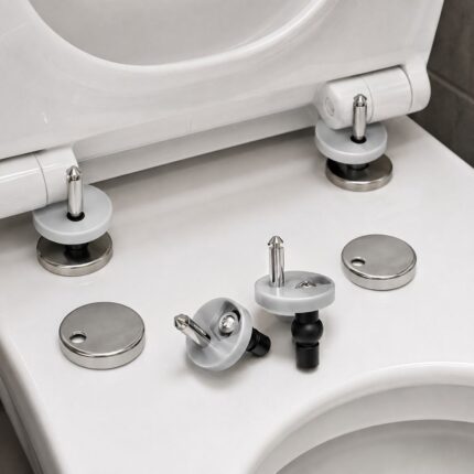Vijci za WC dasku Nova sa metalnim poklopcima za stabilnu montažu