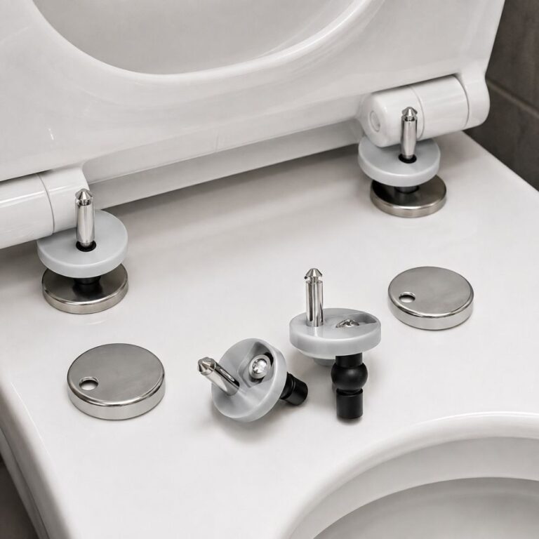 Vijci za WC dasku Nova sa metalnim poklopcima za stabilnu montažu