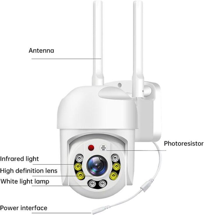 WiFi Nadzorna Kamera XM S56 – Full HD, Noćni Vid, Dvosmjerna Komunikacija - Image 2