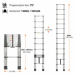Teleskopske Inox Merdevine - Izvlačne - Image 7