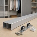 Aluminijska vodilica za ormar 3 m za precizno vođenje kliznih vrata