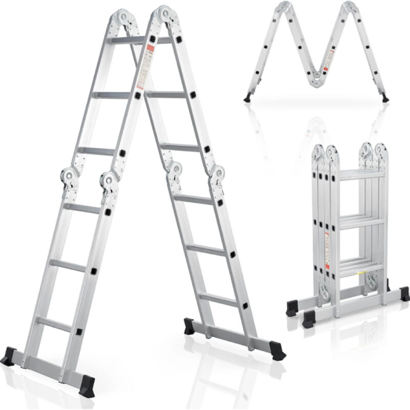 visenamjenske preklopne aluminijske merdevine 4u1