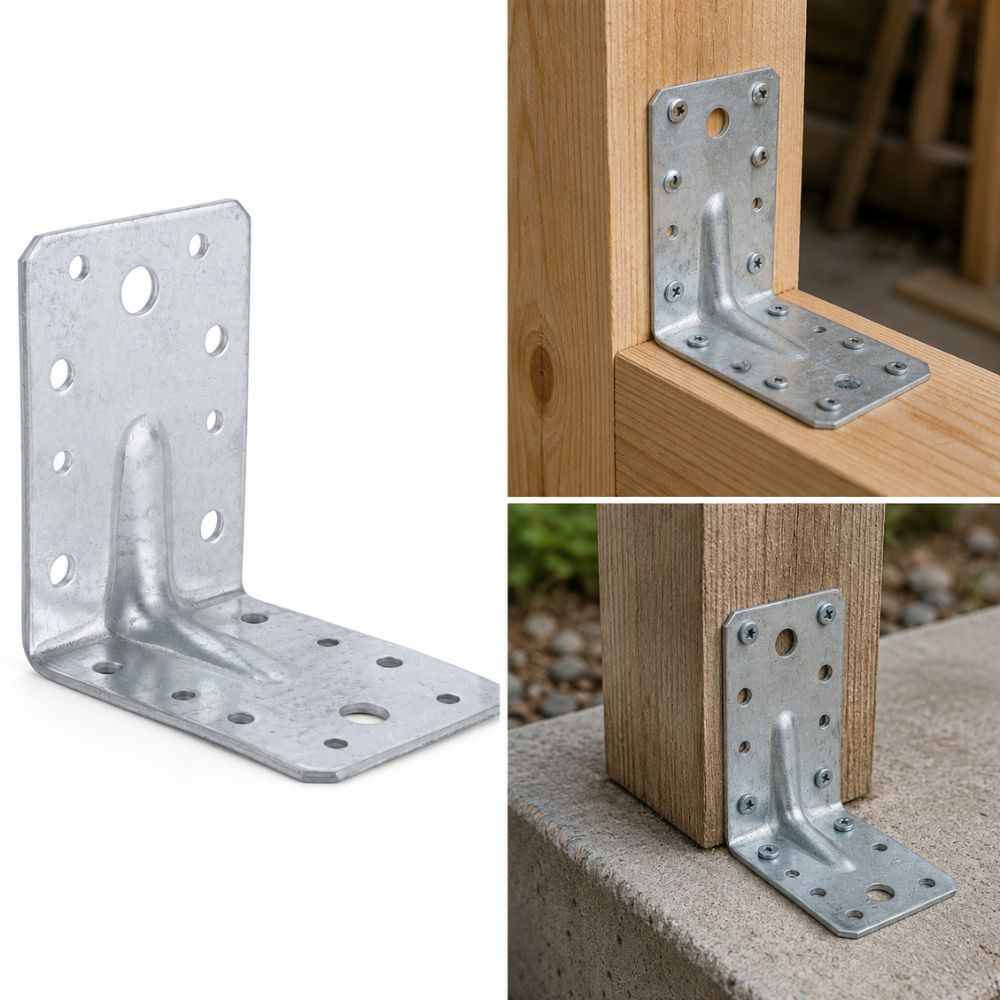 Kutnik 80x80x80mm za čvrsto spajanje drvenih metalnih i konstrukcijskih dijelova