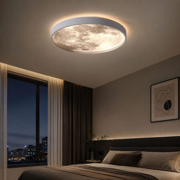 LED plafonjera Moon Ø50 cm za moderno i ravnomjerno osvjetljenje prostora