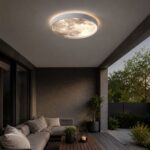 Plafonska LED lampa Moon promjera 50 cm za dnevni boravak spavaću sobu ili hodnik