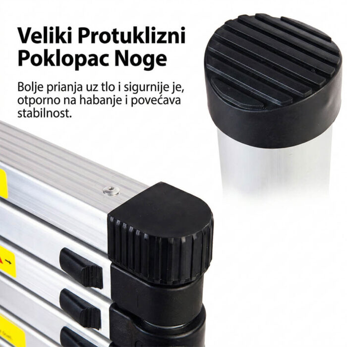 Teleskopske Inox Merdevine - Izvlačne - Image 6