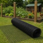 PVC plastificirana žica MET širine 1 m za izradu ograda, zaštitnih mreža i vrtnih konstrukcija.