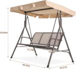 Premium Vrtna Ljuljačka Milano – Trosjed 170cm - Image 5