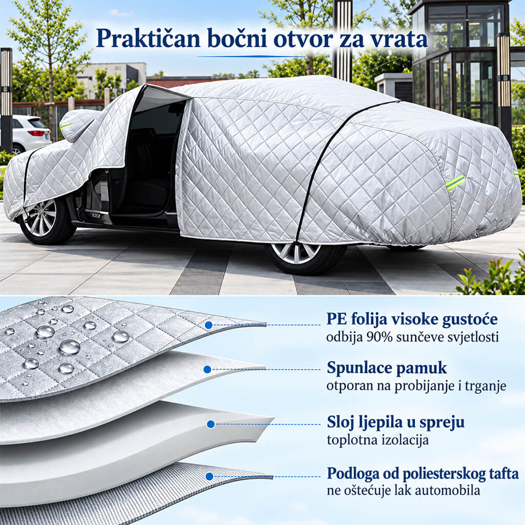Auto cerada protiv smrzavanja Zimska cerada za auto L, XL i XXL