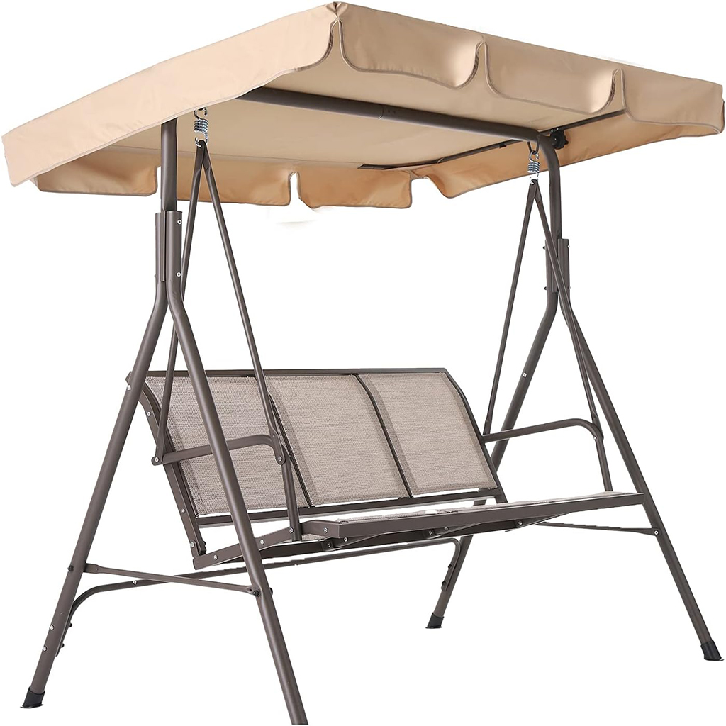 Premium vrtna ljuljačka Milano trosjed 170cm metalna konstrukcija 300kg