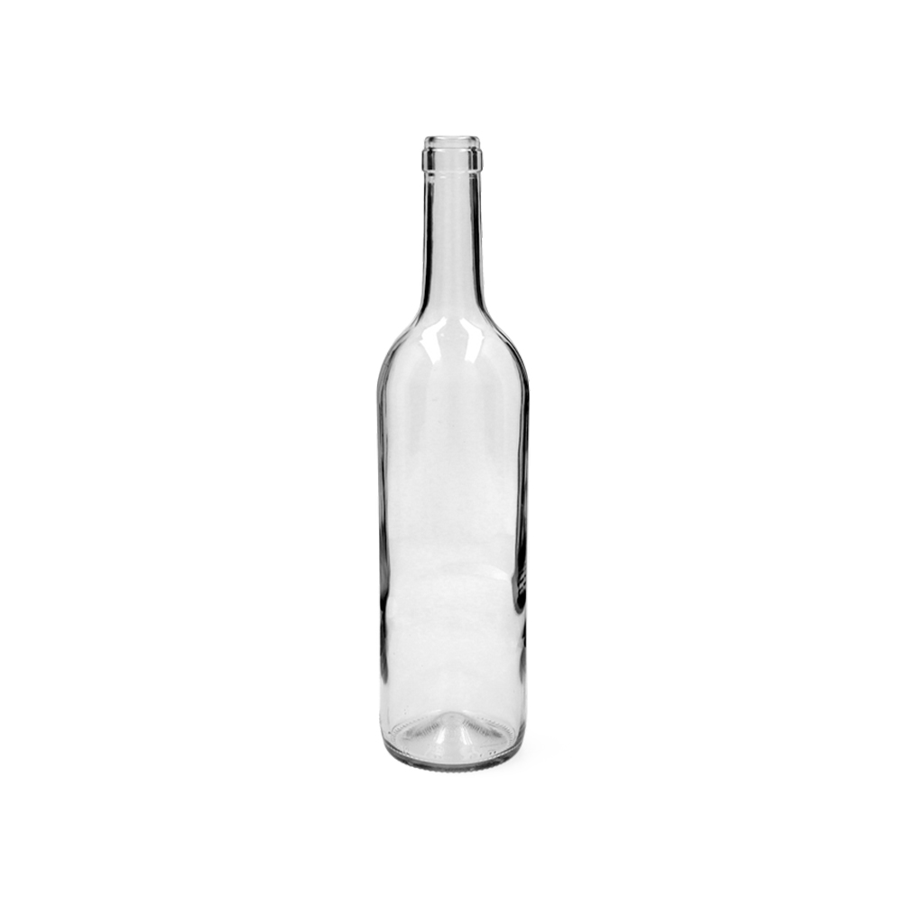 Staklena boca za vino 0.75L premium kvalitet prozirna