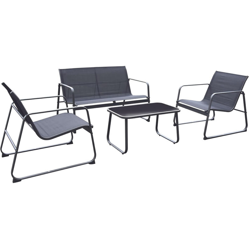 Vrtna garnitura Capri 5/1 – stol, dvosjed i dvije stolice, moderna baštenska garnitura