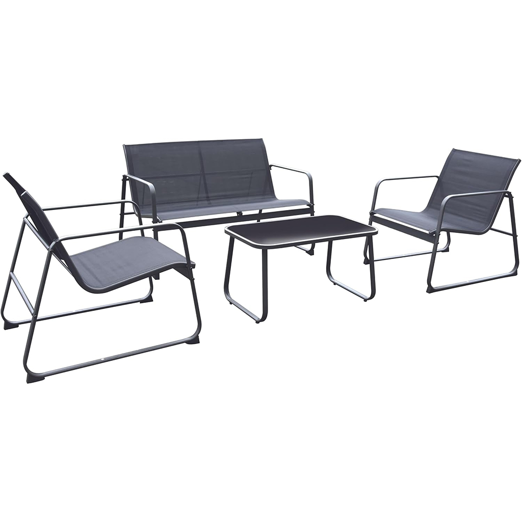 Vrtna garnitura Capri 5/1 – stol, dvosjed i dvije stolice, moderna baštenska garnitura