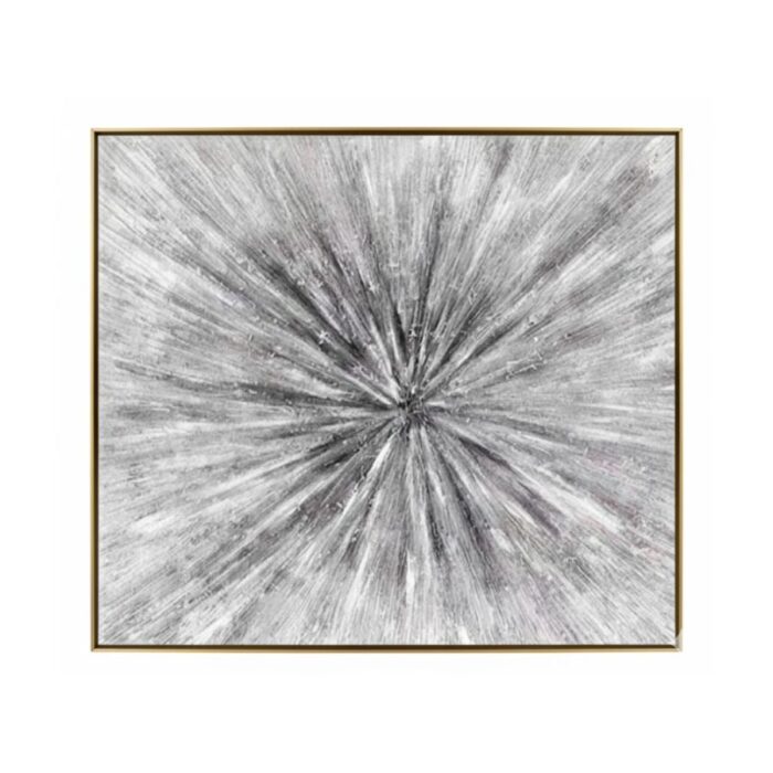 Apstraktna Zidna Slika Crno-Bijele Kompozicije