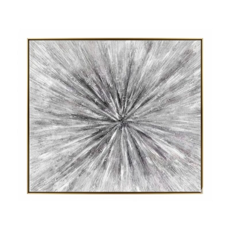 Apstraktna Zidna Slika Crno-Bijele Kompozicije